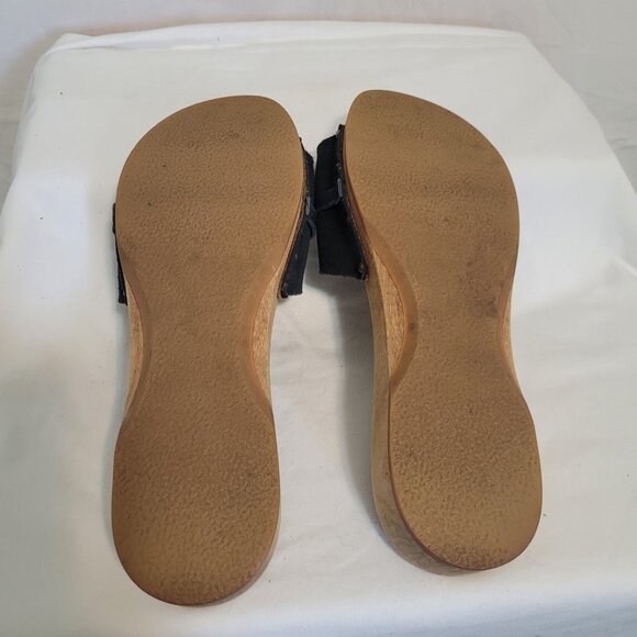 Sanita Mirsa Flex Sandal Blue Suede Clog Size 39 - Picture 8 of 9